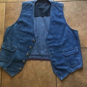 Authentic Vintage Separate-Lees Denim Jeans Vest